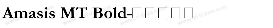 Amasis MT Bold字体转换